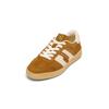 Sneaker MARC O'POLO "mit Teddyfell-Akzenten", Damen, Gr. 42, caramel, beige, Obermaterial: 55% Leder (Rind), 45% Polyurethan, unifarben, Schuhe