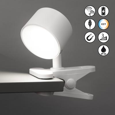 EASY BY FHL Außen-Tischleuchte "Magnetic", beige (sandweiß), 1 flammig, H: 11,00cm, Lampen, lange Leuchtdauer Image