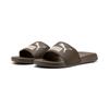 Badesandale PUMA "POPCAT 20", Gr. 43, flat bronze, alpine snow, Synthetik, bedruckt, sportlich, Schuhe