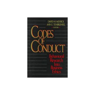 Codes of Conduct by David M. Messick (Hardcover - Russell Sage Foundation)