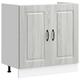 vidaXL Spülenunterschrank Kalmar Grau Sonoma 80x46x81,5 cm