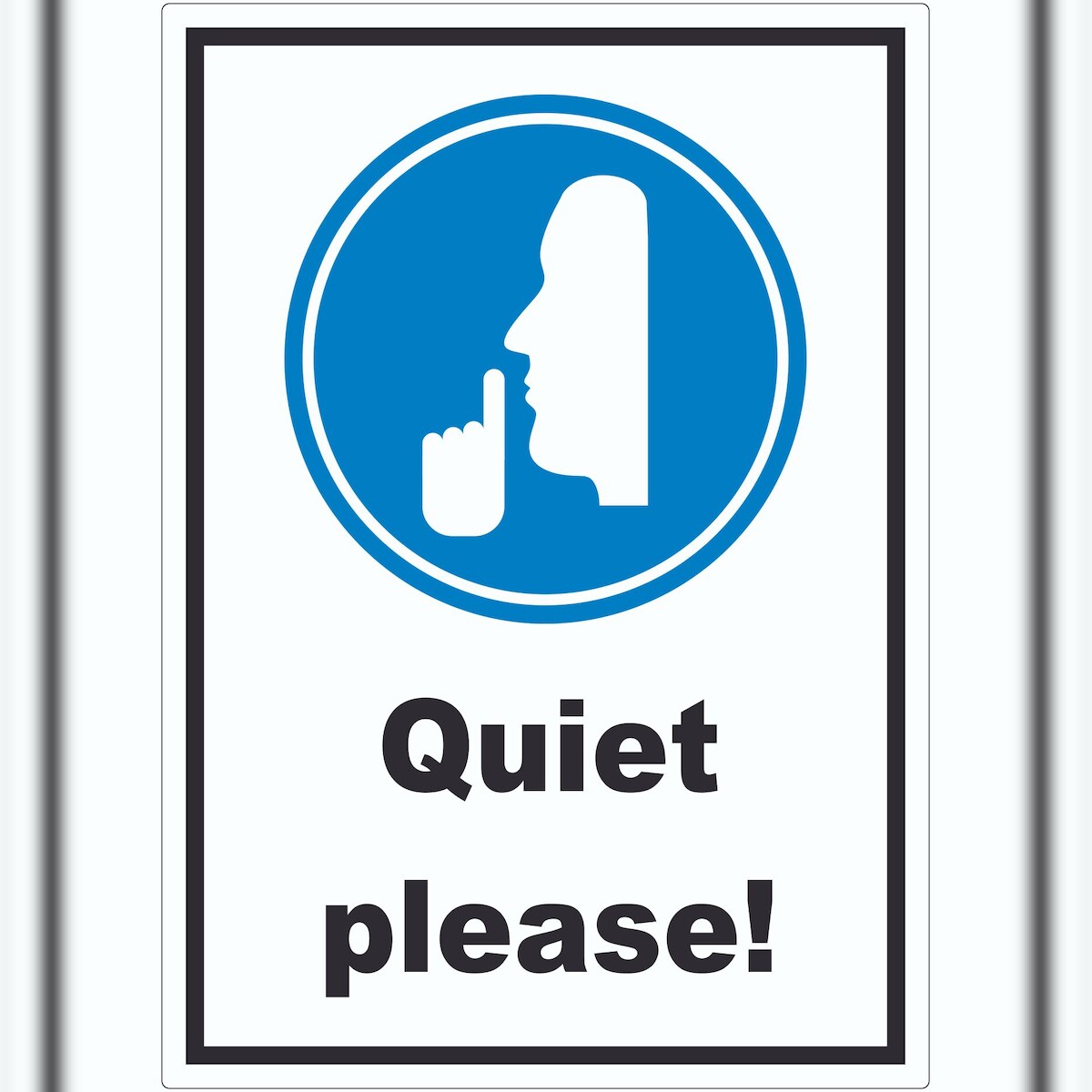 HB-Druck Quiet please Aufkleber A9 (37x52mm) Image