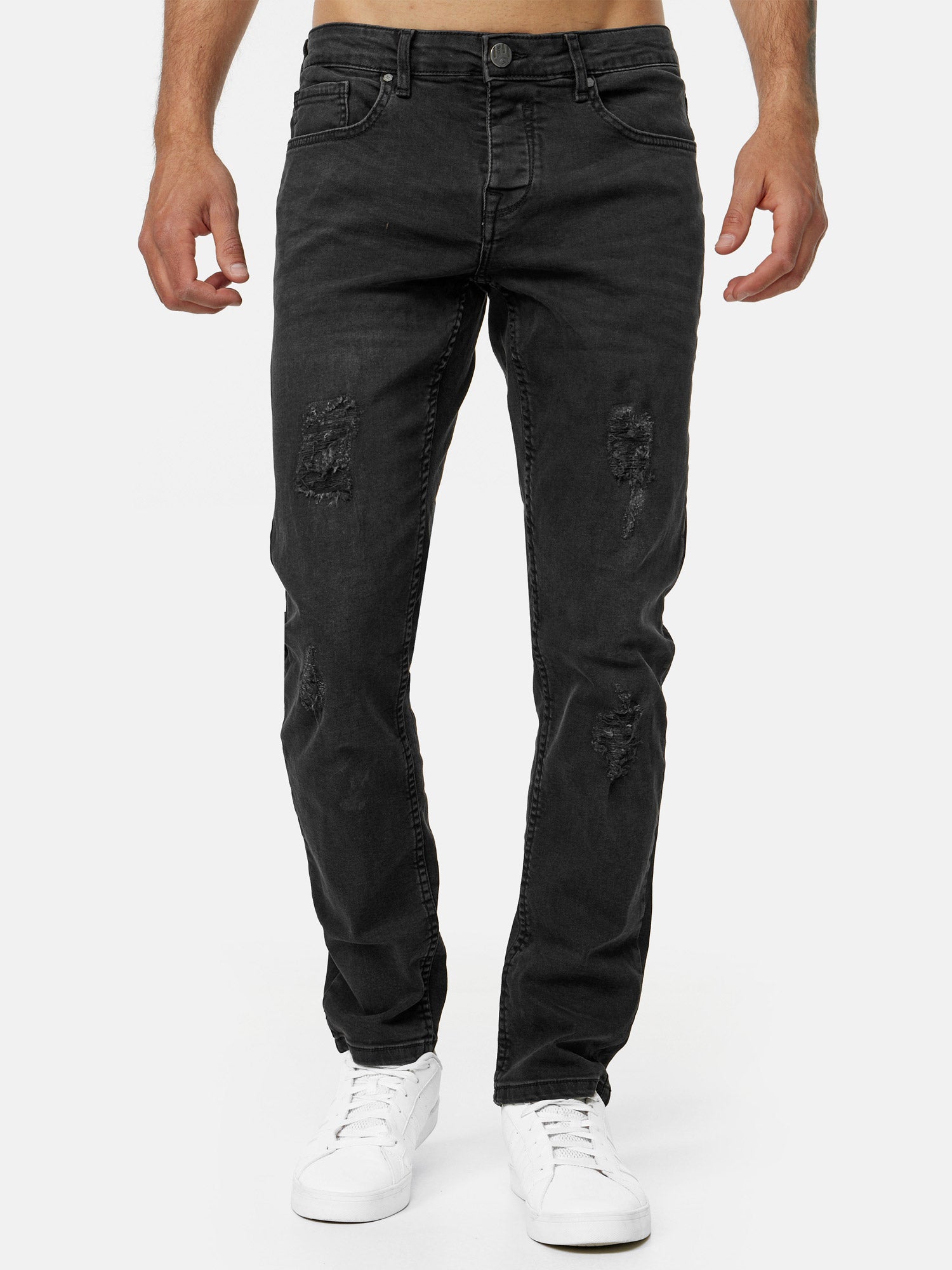 Tazzio Herren Jeans Slim Fit Destroyed Look 16525 Image