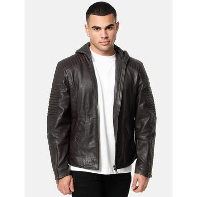 Tazzio Herren Lederjacke Biker-Look Image