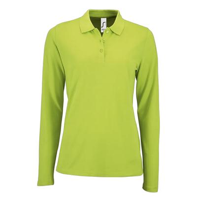 SOLS - "Perfect" Poloshirt für Damen Langärmlig (Apfelgrün) Image