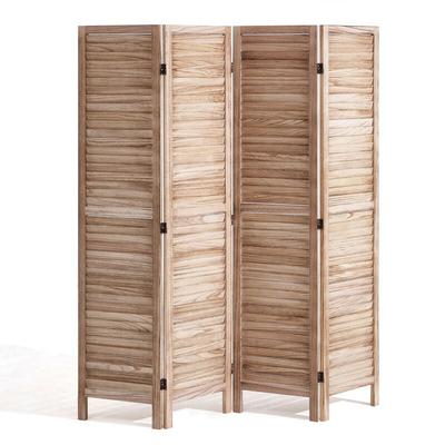 VEVOR Raumteiler Paravent aus Holz 4-teiliger faltbarer Sichtschutz, 170 cm hoher Raumteiler, Image