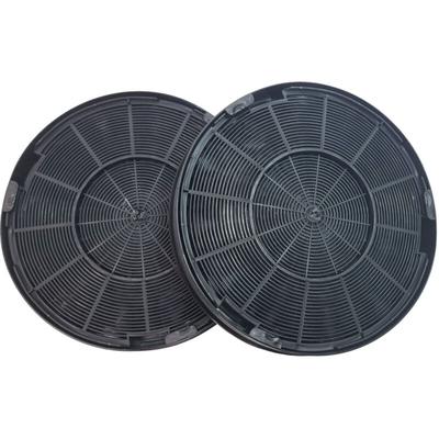 Whirlpool - Ersatzteil - 2x Runder Aktivkohlefilter fac 529/1, Type F196 - - faure, indesit, Image