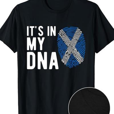TEMU Its In Scotland Flag Scottish Gift T-shirt-100% Cotton-220g Image