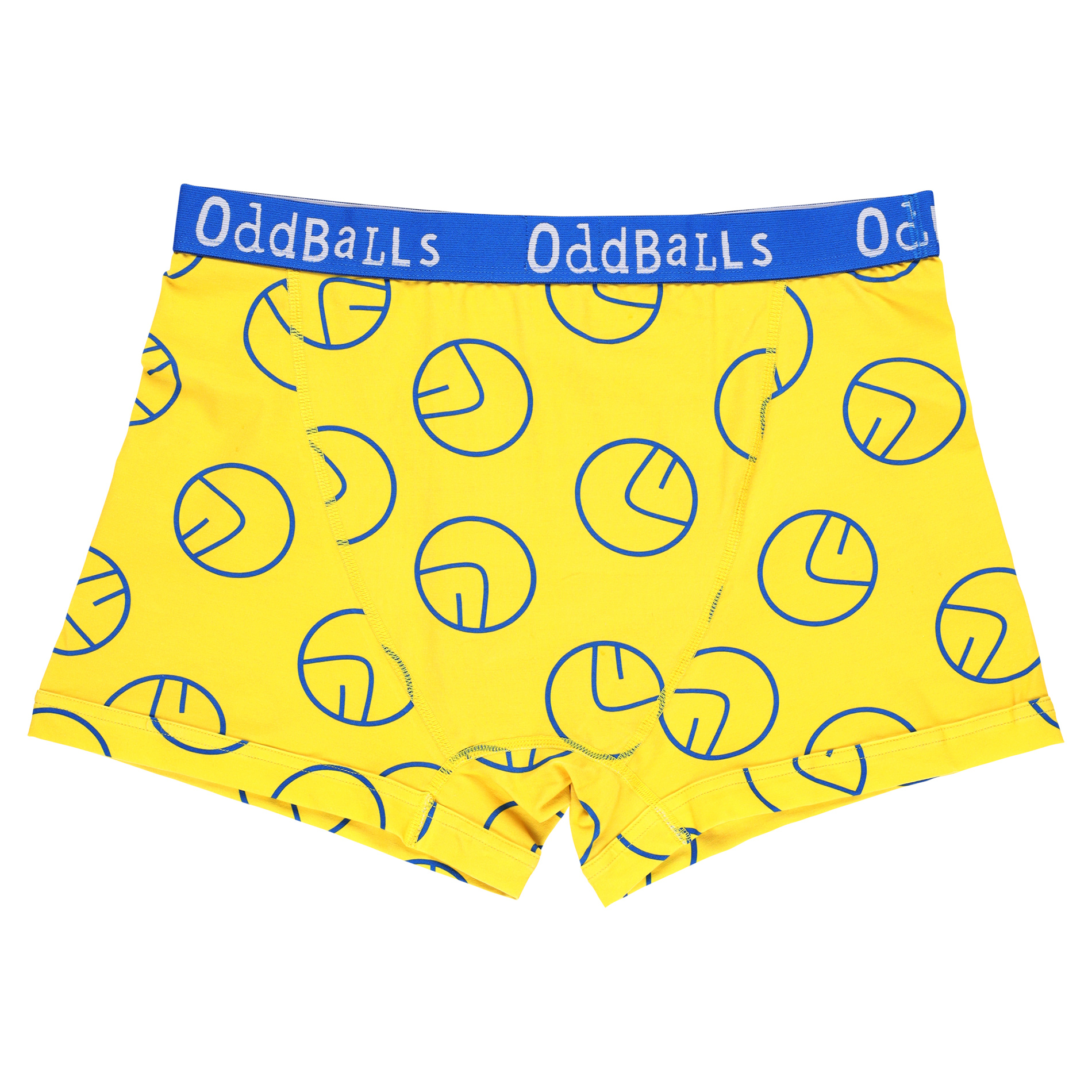 Leeds United X Oddballs Herren Smiley Boxershorts – Gelb Image