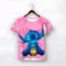 Ragazze Kawaii Stitch T-shirt Bambino Ragazza Abbigliamento Bambino Magliette Abbigliamento per bambini 2024 Estate Manica corta Bambini Ragazzo Cartoon Tee Tops