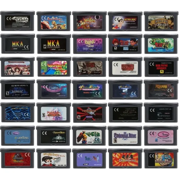 GBA 32 Bit Video Game Cartridge Lady Sia Lufia Magical Vacation Metal Slug Ninja Cop Games Card for GBA/SP