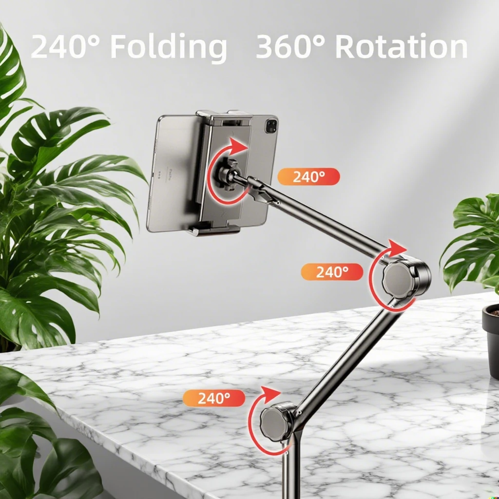 Verstärkte Version des iPad Phone Lazy Holder, Tablet Headboard Cantilever Live Streaming Desktop Shooting, Universal Holde onBed Image