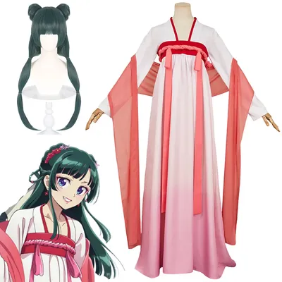 S2 Maomao Cosplay Fantasy Kleidung Rosa Anzüge 2025, Anime Apotheker Tagebuch Kostüm Verkleidung Erwachsene Frauen Rollenspiel Party Outfits Image