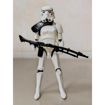 TEMU 1pc Star Wars Action Figure - Black Knight White 3.75-inch Jointed Display Figurine