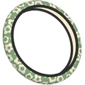 Coprivolante, fiori groovy eleganti vintage su verde antiscivolo che assorbono il sudore traspirante accessori universali per auto per