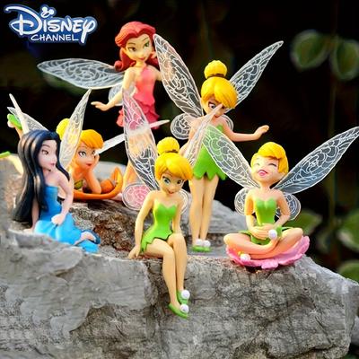 TEMU 6pcs Flower Fairy Decorations Collectible Dolls For Birthday Party Home Gift