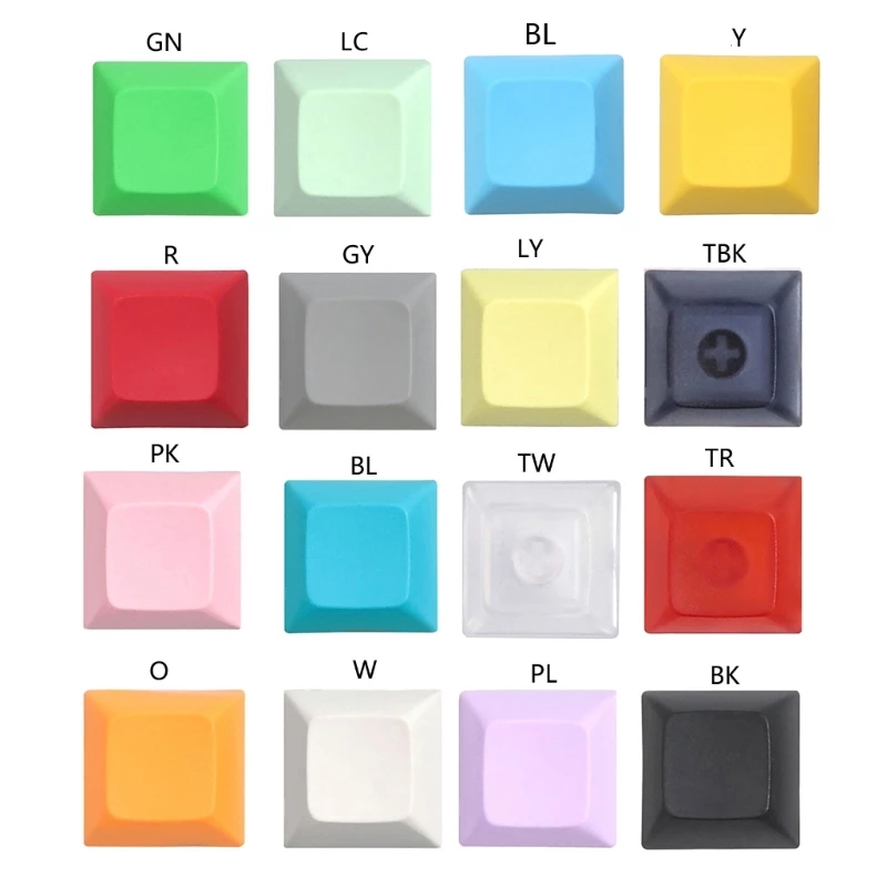 20PCS DSA 1U Keycap Set PBT Blank Keycaps DSA Profil 1U Höhe Keycap Set Für Gaming Mechanische Tastatur Image