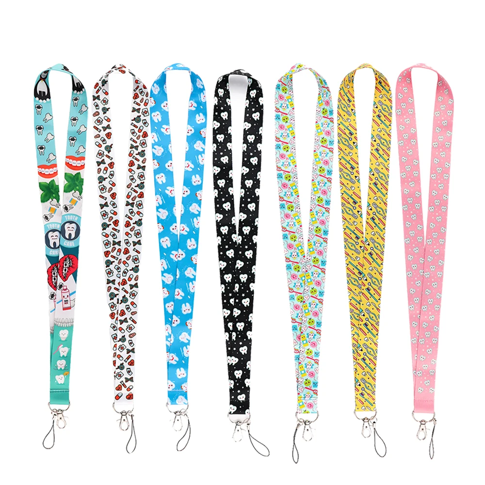 Fi21 Zahnarzt Schlüssel bund Hals Lanyard für Schlüssel lange Telefon USB hängende Ornamente Anti-Lost Hang Seil Arzt und Krankens ch wester Zubehör Image