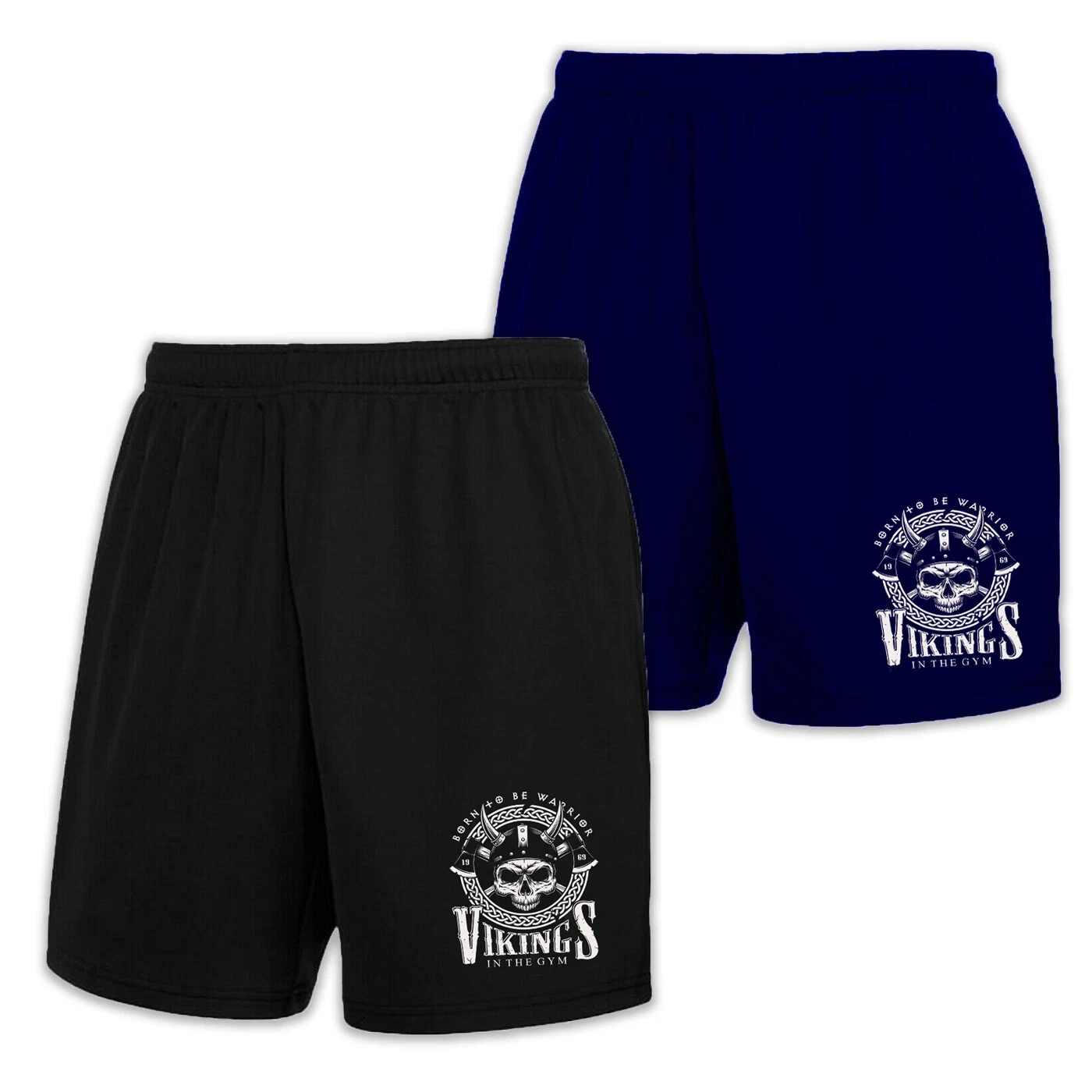 Athletische, atmungsaktive Sommer-Shorts, NEU, 2er-Pack Bebak im Fitnessstudio, Multipack, Wikinger-Mode, vielseitiger europäischer und amerikanischer Stil Image