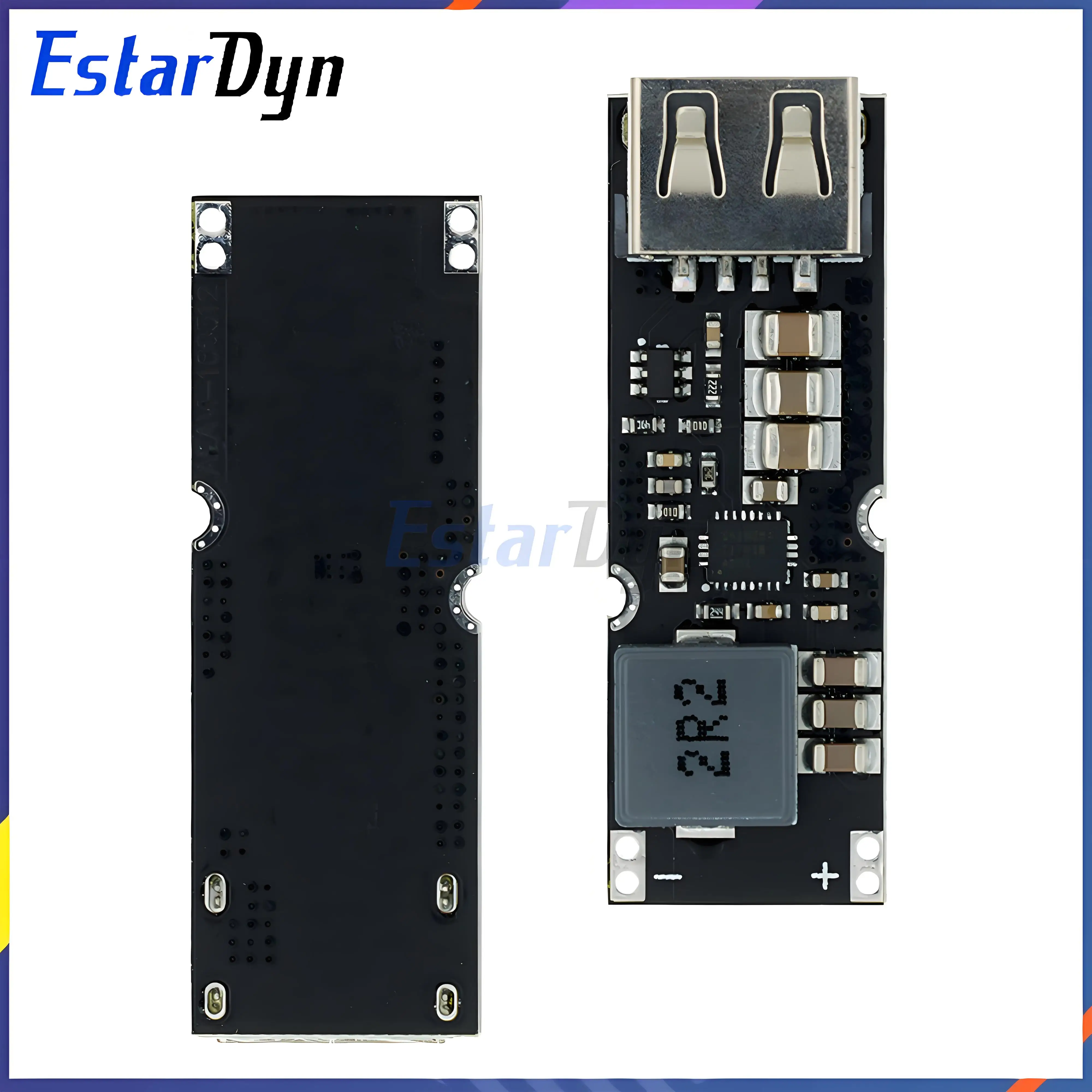 Estardyn TPS61088 Boost-Schnelllade-Leistungsmodul, QC-Schnellladung für Mobiltelefone 3,2 V, 3,7 V, 4,2 V bis 5 V, 9 V, 12 V Image