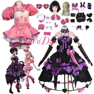 Identität V Bloody Queen Cheerleader Cosplay Kostüm Spiel IDV Mary Lily Barrier Cosplay Perücke Halloween Party Uniform Lolita Kleid Image