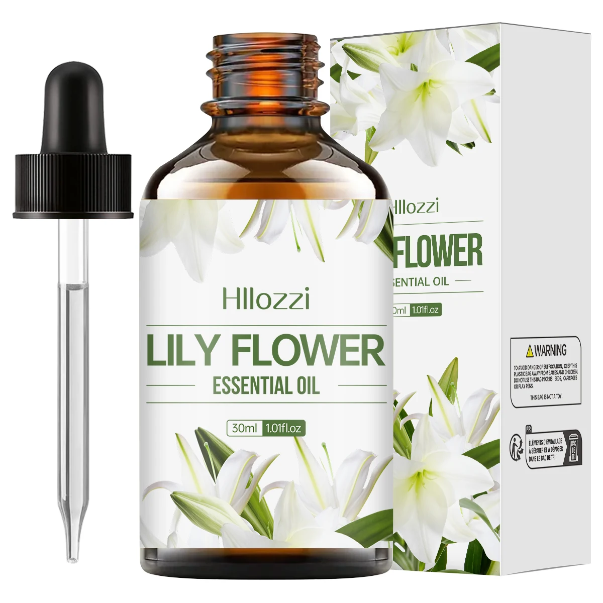 Huile essentielle de fleur de lys 30 ml, adaptée aux soins du corps, aux soins du visage, aux humidificateurs, aux diffuseurs, à l