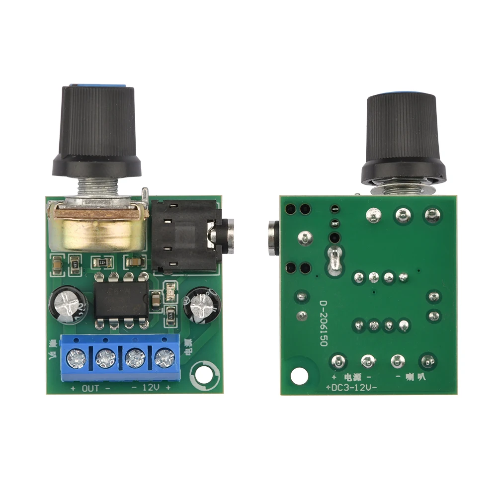 DC 3V-12V LM386 Mono Mini Leistungsverstärkerplatine 0,5W-10W YX1667 Audio-Leistungsverstärkerplatine Einstellbare Lautstärke Image