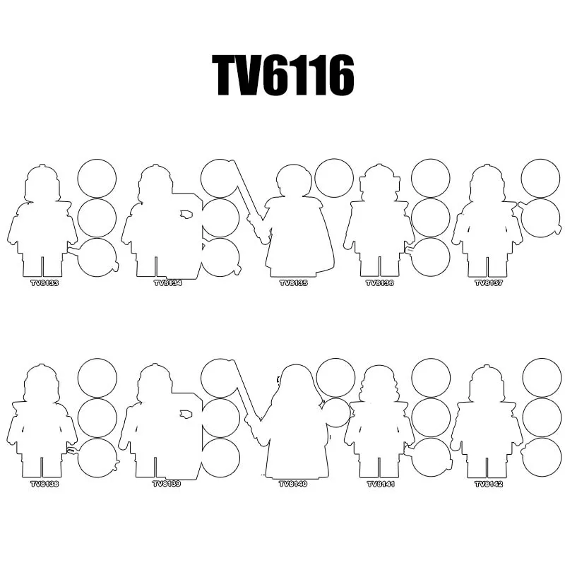 Actionfiguren Film Bausteine TV6115 TV8133 TV8134 TV8135 TV8136 TV8137 TV8138 TV8139 TV8140 TV8141 TV8142 Geschenk Spielzeug Image