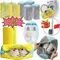 1/2/4PCS Shoe Washing Machine Bag with Liquid Shoe Brush Set Durable Laundry Shoe Bag and Soft Bristle Clean Brush for All Shoes