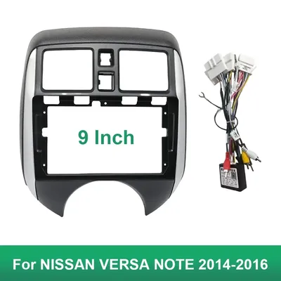 9" 2 DinCar Radio Fascias Android GPS MP5 Stereo Player Head Unit Panel Dash For NISSAN VERSA NOTE 2014-2016
