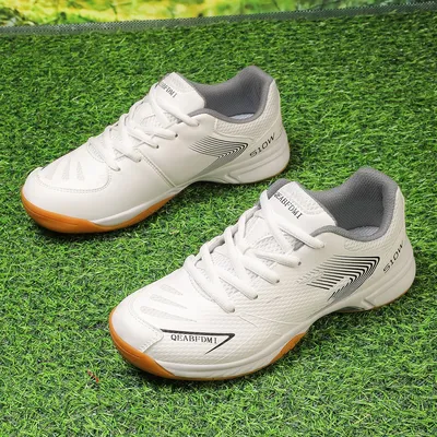 New Cross-Border Large Size Badminton Shoes for Men and Women, Ultra-Light, Professional, Breathable, Shock-Absorbing, Wide Last, Non-Slip Sports