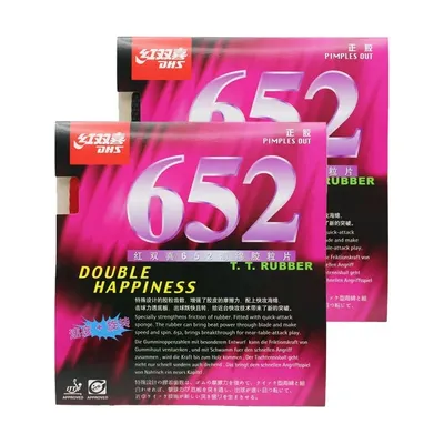 DHS 652 table tennis rubber Original Fast attack+ loop pips-out DHS ping pong sponge