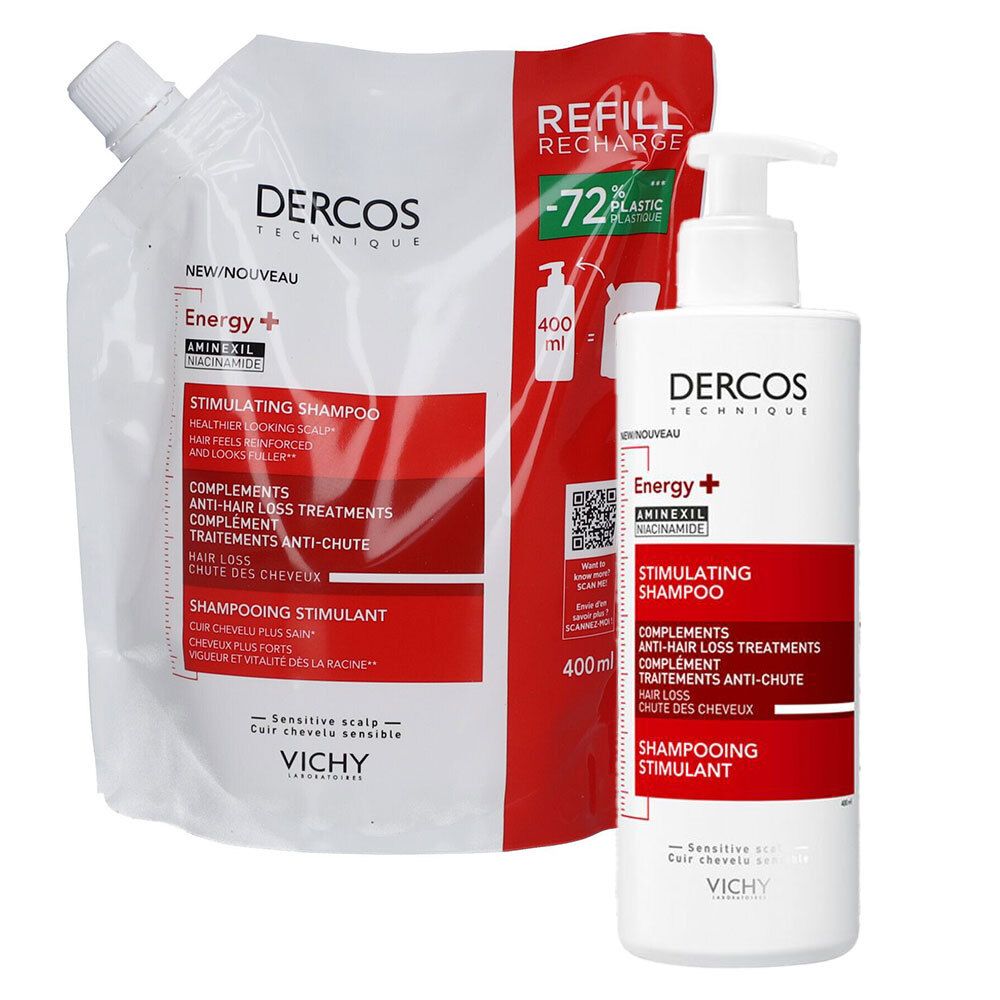 Vichy Dercos Vital Anti-Haarverlust Shampoo + 400+400 ml Image