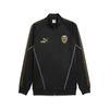 Sweatjacke PUMA "Valencia CF KING Anthem Jacke Herren", Herren, Gr. M, schwarz victory gold beige, Obermaterial: 63% Polyester, 37% Baumwolle; Taschenfutter: 100% Polyester; Rippe: 93% Polyester, 7% Elasthan; Besatz: 100% Polyester, Sweatjacken