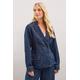 Wallis Womens Petite Denim Blazer - Indigo Blue - Size 12 UK | Wallis Sale | Discount Designer Brands