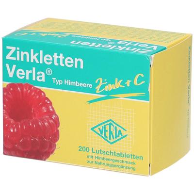 Zinkletten Verla Himbeere Lutschtabletten 200 St Image