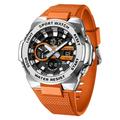 SANDA Hommes Montre numérique Extérieur Sports Tactique Montre-bracelet Lumineux Chronomètre Réveil Calendrier Silicone Suivre