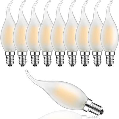 4 w E14 LED-Glühbirne mit dimmbarem Filament, Flammenbirnen, 2700 k Warmweiß, 360° Abstrahlwinkel, Image