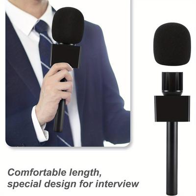 TEMU Wireless Lavalier Adapter Set For Dji And Rode, Includes Customized Microphone Flag, Wireless Microphone Holder, Durable Abs Material, Black