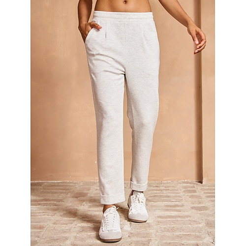Damenhosen schwarz weiß elfenbeinfarben / Hosen Damenbekleidung Outfits Kleidung Image
