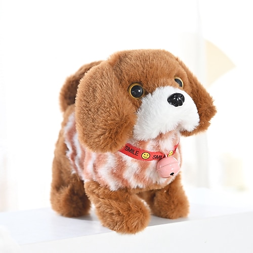 Roboterhund, elektronisches Plüschwelpen-Hundespielzeug, interaktives Spielzeug, Spaziergänge, Stofftier, Geschenk für Mädchen und Jungen im Alter von 3–6 Jahren