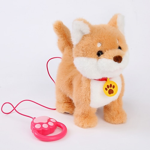 Fernbedienung Robot-Hund elektrischer Plüsch-Welpe Spielzeug interaktive Spielzeuge geht singend Stofftier Geschenk für Mädchen und Jungen im Alter von 3-6 Jahren Weihnachtsgeschenk