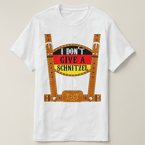 T-Shirt Bayerisch München Deutsch alpin T-Shirt Ärmel Grafik für Herren Erwachsene Heißprägen für Karneval Oktoberfestbier Party Alltagstauglich Image