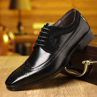 Men's Dress Shoes High Quality Formal Wedding Dress Shoes Formal Leather Italian Skin Shoes for Men Business Luxury Social Shoe