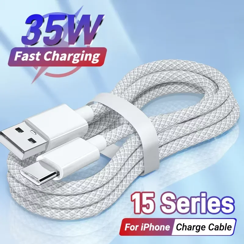 Pd 35w schnell aufladen usb zu typ c kabel für For iphone 15 pro max plus schnell ladegerät 1m 1,5 m 2m datenkabel telefon zubehör Image