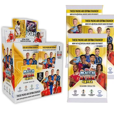 Topps 2024-25 Match Attax MA Zusätzliches Ergänzungspaket Europäische Schlacht Champions League Football Star Collection Signature-Karte Image