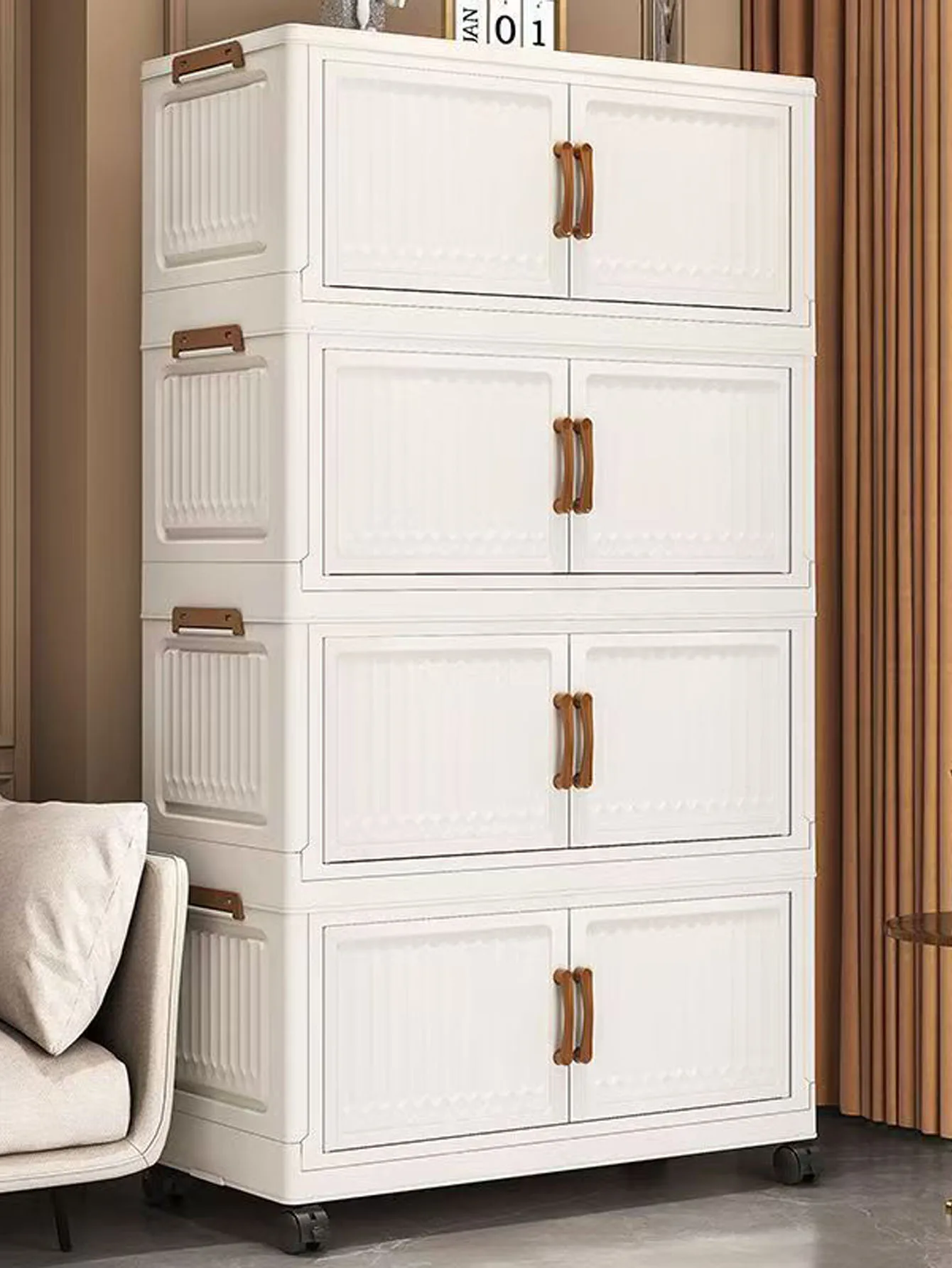 Aufbewahrungsbox für den Haushalt, faltbarer Schrank, Aufbewahrungsschrank, Kleidung, Spielzeug, Snacks, extra große Kapazität, Aufbewahrungsschrank, Organisationsbox