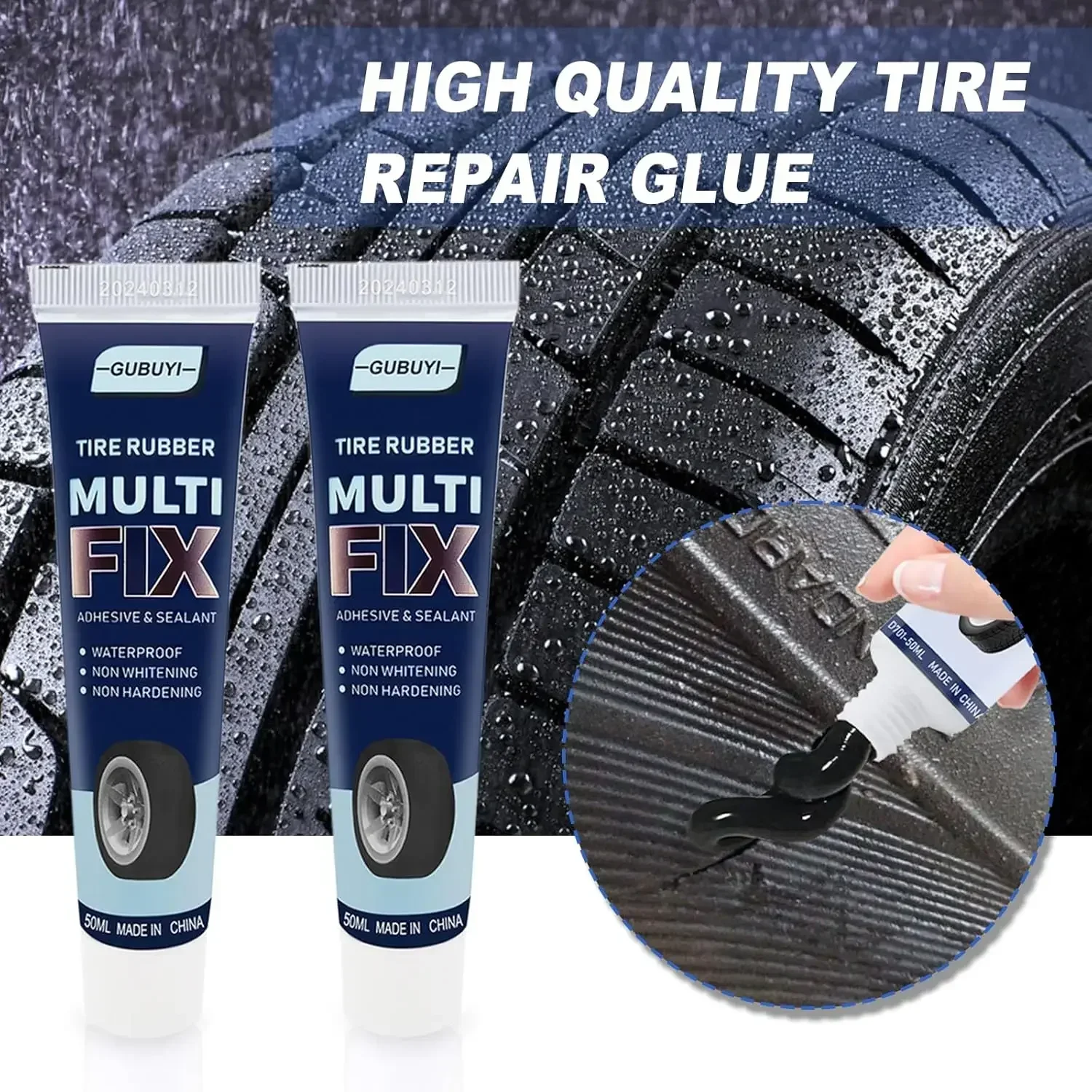 Universal Auto Reifen Reparatur Gel Reifen Reparatur Gel Gummi Klebstoff Nicht Korrosive Reifen Kratzer Risse und Löcher Reparatur Spezielle Gel