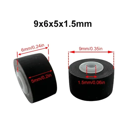 9x6x5x1.5mm Pinch Roller For Tape Drives Repeater Walkman Pressure Recorder Cassette Deck Audio Stereo Player Belt Wheel Pulley