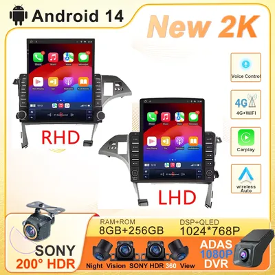 9.7 inch Car For Toyota Prius 3 XW30 2009 - 2015 LHD RHD Android Auto Radio Multimedia Head Unit Navigation GPS Player Screen BT